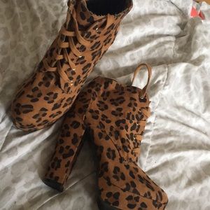 Cheetah print heels
